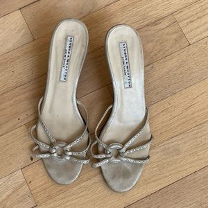 Stubbs & Wootton Kitten Heel Sandal